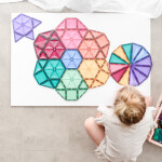 Connetix Connetix Tiles - Magnetická Stavebnica Pastelová XXL 202 ks