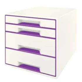 Leitz WOW CUBE (4 zásuvky) Zásuvkový box bielo-purpurová (52132062)