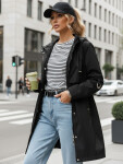 Dámska prechodná bunda parka čierna FashionStreet TY5556 L