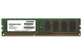 Patriot 8GB (1x8GB) 1600MHz/DDR3/CL11/DIMM/1.5V (PSD38G16002)