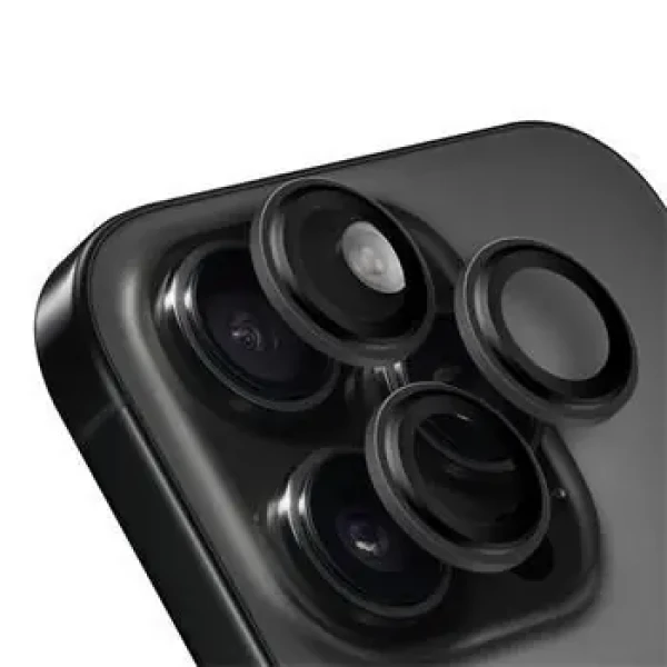 Obal:Me Ochrana Šošoviek pre Apple iPhone 16 Pro/16 Pro Max Black Titanium (57983125799)