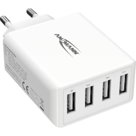 Ansmann HomeCharger HC430 1001-0113 USB nabíjačka do zásuvky (230 V) Výstupný prúd (max.) 6000 mA 4 x USB 2.0 zásuvka A; 1001-0113