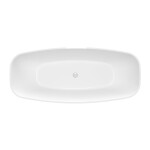 POLYSAN - IPANEMA voľne stojaca vaňa liaty mramor 168x72x49cm, biela 69911