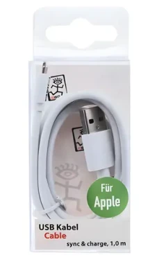 2GO biela / Dátový a nabíjací kábel USB - Lightning / 1 m (795781)