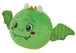 Clementoni BABY Plyšová loptička Dráčik s hrkálkou