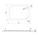 Mereo Obdĺžniková sprchová vanička, 90x80x3 cm, bez nožičiek, liaty mramor CV74M