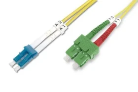 Digitus Optický patch kabel SC(APC)-LC(PC) 3 m / Patch kabel / Singlemode OS2 / Duplex (DK-292SCA3LC-03)