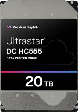 WD Ultrastar DC HC555 20TB / HDD / 3.5" SATA III / 7 200 rpm / 512MB cache / 512e (0B48719)