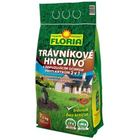 AGRO FLORIA trávnikové hnojivo s účinkom proti krtkom 7,5 kg