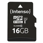 INTENSO microSDHC 16GB / Pamäťová karta / UHS-I (U1) / Class 10 / čítanie 90 MB/s / vr. SD adaptéra (3423470)