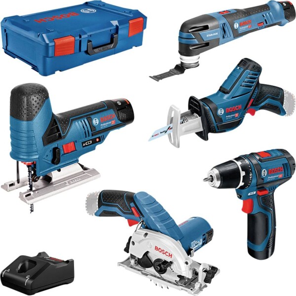 Bosch Professional 5 tool KIT + GBA + GAL + XL-Boxx 0615A0017C univerzálny sada náradia 10-dielna; 0615A0017C