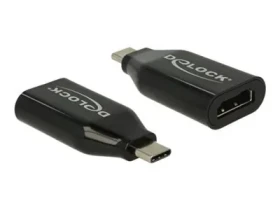 DeLock USB Type-C (M) - HDMI (F) čierna / Adaptér / DP Alt Mód / 4K / 60Hz (62978)