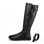Shapen Glam Black Leather barefoot čižmy 42 EUR
