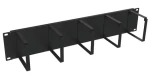 Solarix VP-05-2-00-B čierna / Vyväzovací panel / 19" / 2U / oceľový (80191061)