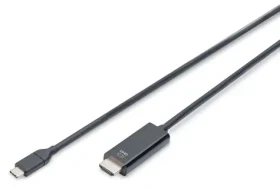 Digitus AK-300330-050-S čierna / Adaptér / USB-C - HDMI / 4K/60Hz / 5 m (AK-300330-050-S)