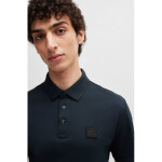 Pánske polo tričko BOSS Parlay 143 BLU klasického regular strihu v tmavomodrej farbe (50515596-405) XL