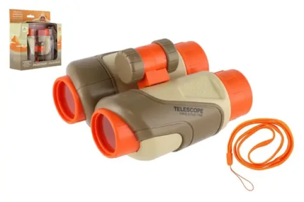 TEDDIES Ďalekohľad 2v1 / Plast / 11 x 11 cm / Otočný zoom / od 3 rokov