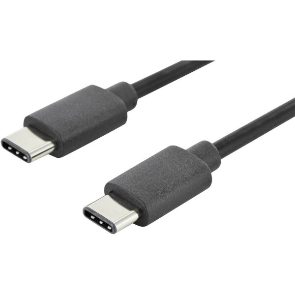 Digitus USB kábel USB 2.0 USB-C ® zástrčka, USB-C ® zástrčka 1.80 m čierna guľatý, obojstranne zapojiteľná zástrčka, dvojžilový tienený AK-300138-018-S; AK-300138-018-S