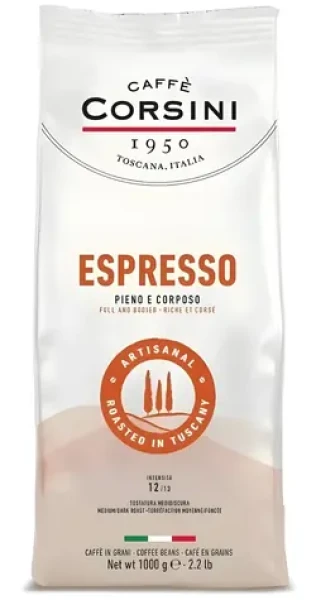 Caffe Corsini Espresso 1 kg / Zrnková káva (8001684927371)
