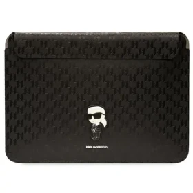 Karl Lagerfeld Saffiano Monogram Ikonik 16" čierna / Puzdro pre notebook (KLCS16SAKHPKK)