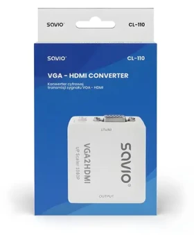 CL-110 Adaptér VGA na HDMI / Redukcia / Full HD 1080p / 60 Hz (SAVIO CL-110)