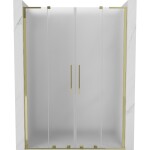 MEXEN/S - Velar L Duo posuvné sprchové dvere 140, dekor, zlatá 871-140-003-32-50