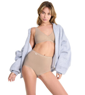 Dámske nohavičky Basic Maxi Beige 3 Pack - Sloggi Béžová 5XL