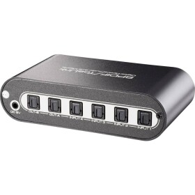 SpeaKa Professional 4x2 porty Toslink matrix switch s diaľkovým ovládaním; SP-2599944