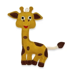 PafDog Žirafa Gigi Hračka pre psov z kože a juty 26,5cm (PF-1021)