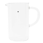 Bastion Collections Sklenený džbán Black Heart 1 l