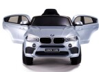 Mamido Elektrické autíčko BMW X6 M lakované strieborné