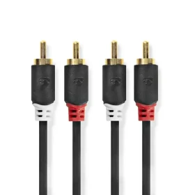 Nedis Stereo Audio kábel 2x RCA (M) - 2x RCA (M) 5.00 m čierna (CABW24200AT50)