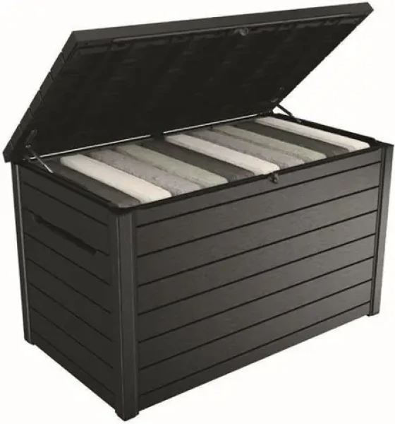 Keter Ontario 870 L wood, grafitová / Záhradný box / Objem 870 l (235690)