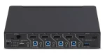 StarTech P4AD122M čierna / KVM prepínač / 4× PC / DisplayPort / 4K / USB / Mouse Roaming (P4AD122M-KVM-SWITCH)