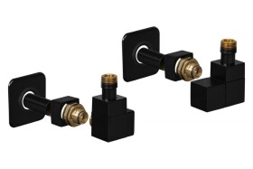 HOPA - EDGE-SET, rohový hranatý ventil (Z6) - Farba - Čierna , Variant - Pravá RDEDGESETRB