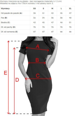 Elegantní zelené dámské šaty model 7276760 S - numoco