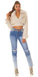 Sexy Highwaist Mom Jeans with color gradient denimblue