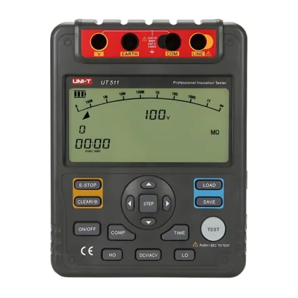 UNI-T UT511 / Merač izolačného odporu / 1000 V / 10 G? / PI a DAR / pamäť 18 meraní (UT511)
