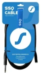 SSQ JSG3 Jack 3,5 mm - Jack 6,3 mm čierny / Audio kábel / prepojovací / 3 m (SS-2069)
