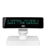 Virtuos FV-2030W biela / zákaznícky displej / VFD / 2x20 9 mm / USB (EJG1004)