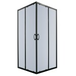 KERRA - Sprchová kabína Tiara Square 90x90 štvorcová (čierna) 5907548109392