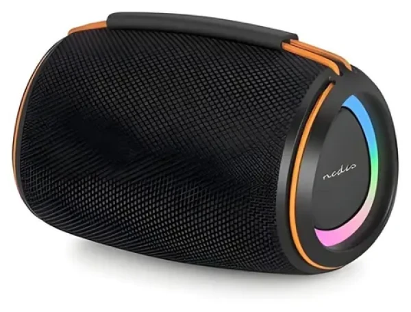 Nedis SPBT2026BK čierna - oranžová / Reproduktor / Bluetooth 5.4 / 40 W / TWS / microSD / USB-C (SPBT2026BK)