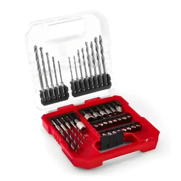 Einhell- KWB Sada bitov a vrtákov L-CASE / Sada bitov a vrtákov / 40 dielov / drevo, kov, murivo (109053)