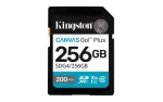 Kingston Canvas Go PLUS SDXC 256GB / UHS-I V30 / U3 / Class 10 / čítanie: až 200MBs / zápis: až 160 MBs (SDG4/256GB)