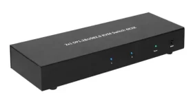 MicroConnect 2x1 4K DisplayPort USB KVM Switch čierna (MC-DP-KVM201K)
