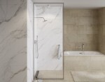BESCO - Walk-in sprchovací kút ICON CHROM - Farba rámu - Chróm / Leštený hliník (ALU), Rozmer A - 110, Rozmer C - 200, Výplň - Číre bezpečnostné sklo - 8 mm BCICON11CC