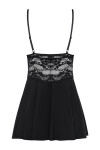 Dámska erotická kamizola 810-BAB čierna - OBSESSIVE černá L/XL