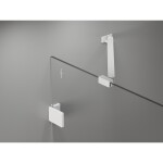 MEXEN/S - Lunar Duo sprchovací kút dvere krídlové 120 x 70, transparent, biela 834-120L-070P-20-00