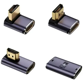 4smarts HDMI adaptér sada 4 ks šedá / Adaptér / HDMI 2.1 / 8K / 10 Gbit/s (541489)