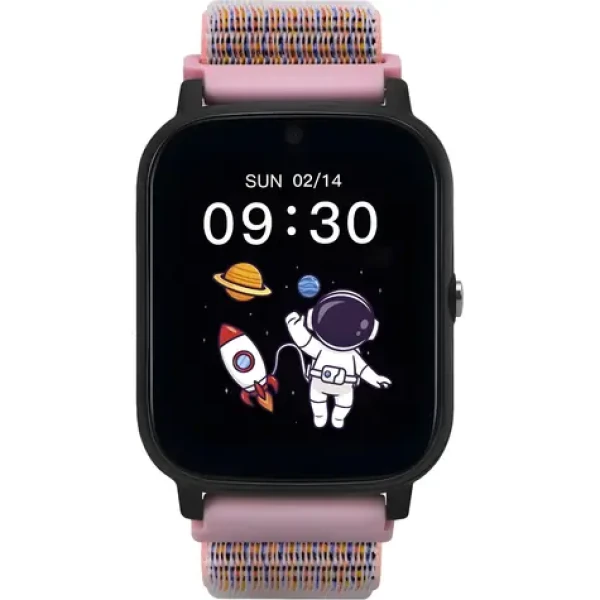 Garett Kids Tech 4G ružová / Detské hodinky / 1,69 "IPS / 4G LTE / GPS / IP67 (TECH_4G_PNK_VEL)